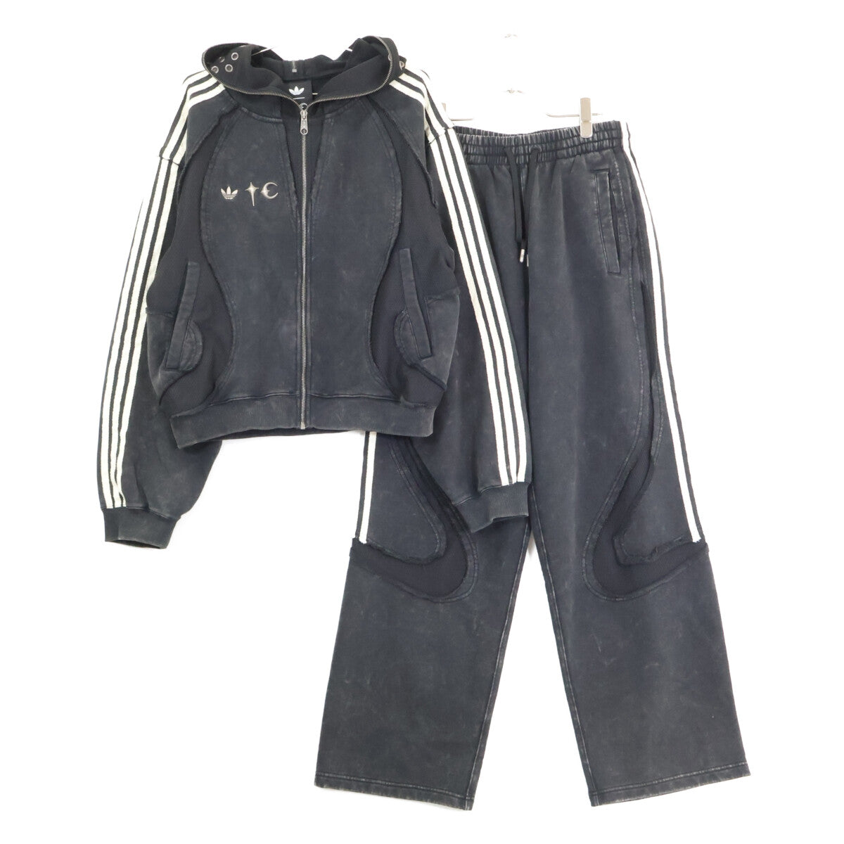 adidas アディダス ｘTHUG CLUB【美品/25年製】KC2209/KC2216 TEAMGEIST HOODED ZIP UP SWEAT PANTS スウェット セットアップ スーツ セットアップ