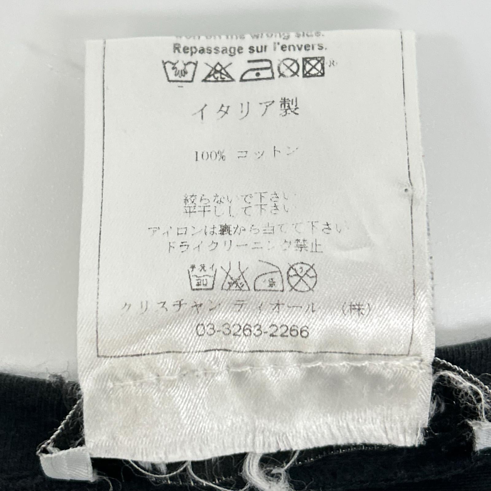【SALE】 Christian Dior クリスチャンディオール BOUTIQUE 3H16155400 ブラック コットン J ADORE ロゴ Vネック ノースリーブ カットソー トップス