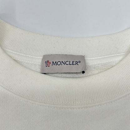 MONCLER モンクレール 24年 ホワイト FELPA ロゴ スウェットシャツ トップス