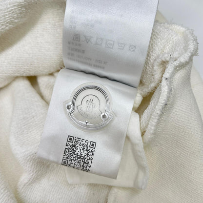 MONCLER モンクレール 24年 ホワイト FELPA ロゴ スウェットシャツ トップス