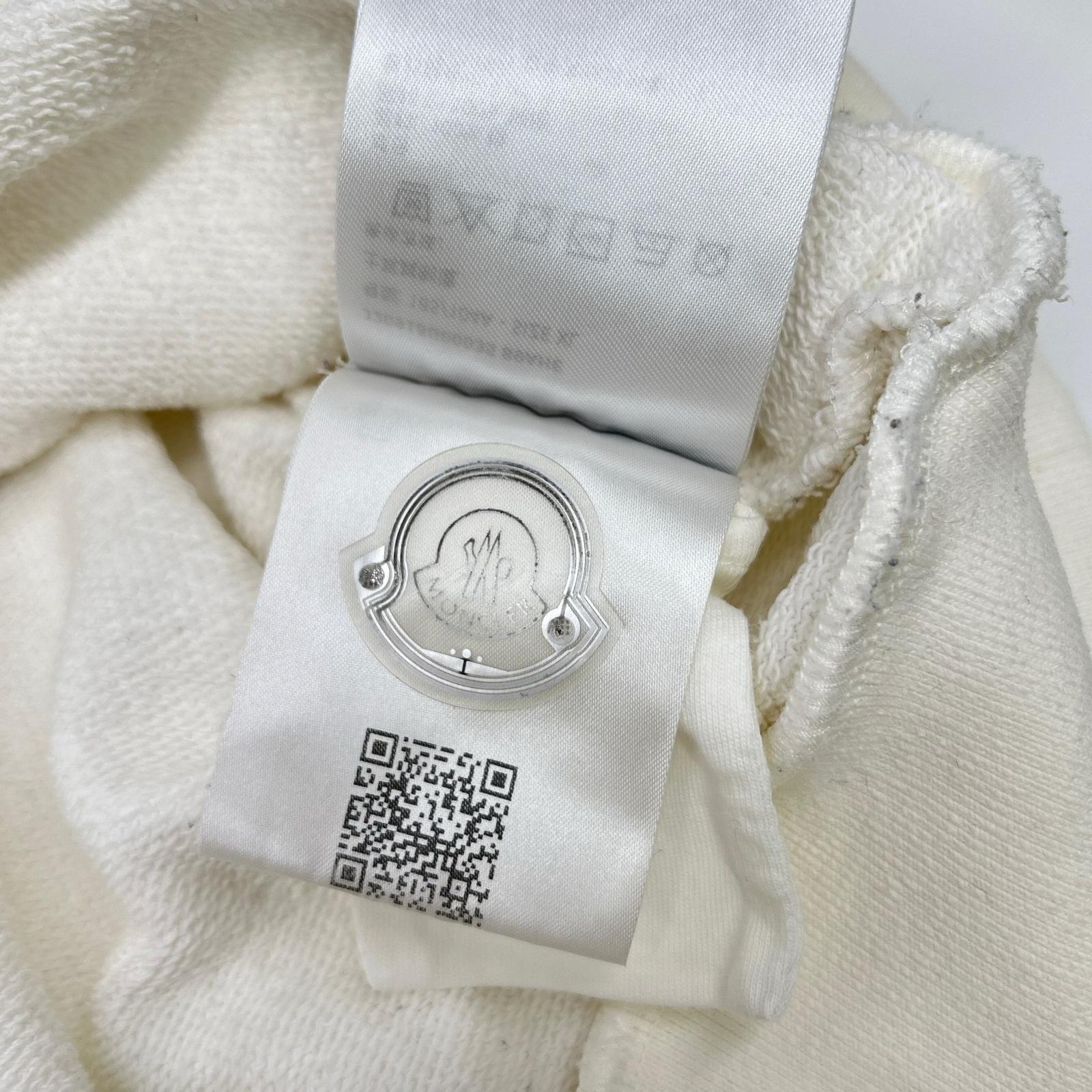 MONCLER モンクレール 24年 ホワイト FELPA ロゴ スウェットシャツ トップス