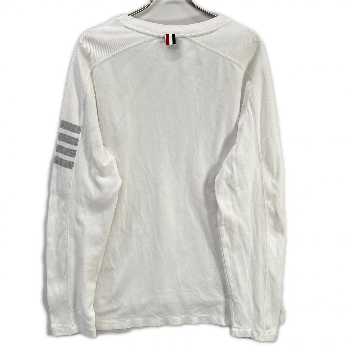 THOM BROWNE トムブラウン MJS245A-07323100 ホワイト コットン コットン 4-BAR Tシャツ トップス