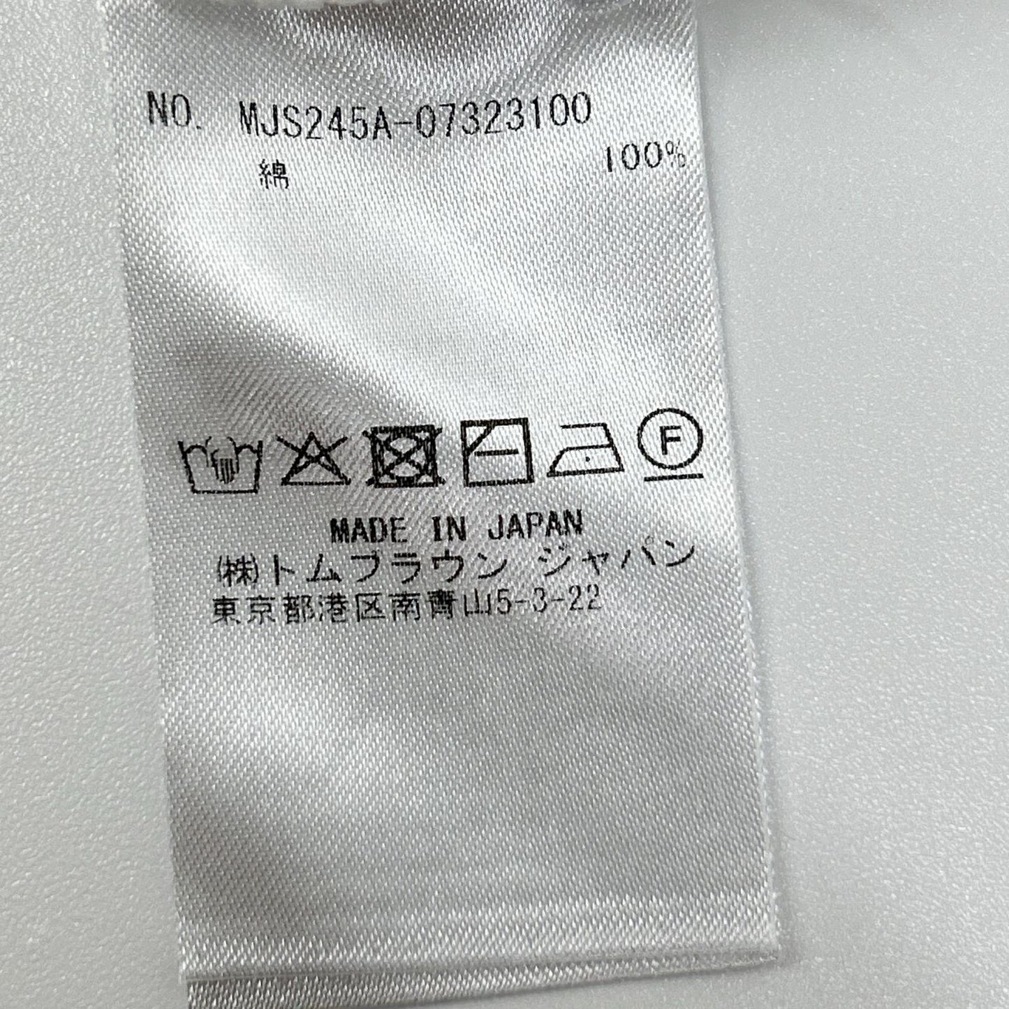 THOM BROWNE トムブラウン MJS245A-07323100 ホワイト コットン コットン 4-BAR Tシャツ トップス