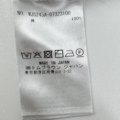 THOM BROWNE トムブラウン MJS245A-07323100 ホワイト コットン コットン 4-BAR Tシャツ トップス