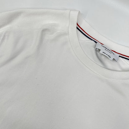 THOM BROWNE トムブラウン MJS245A-07323100 ホワイト コットン コットン 4-BAR Tシャツ トップス