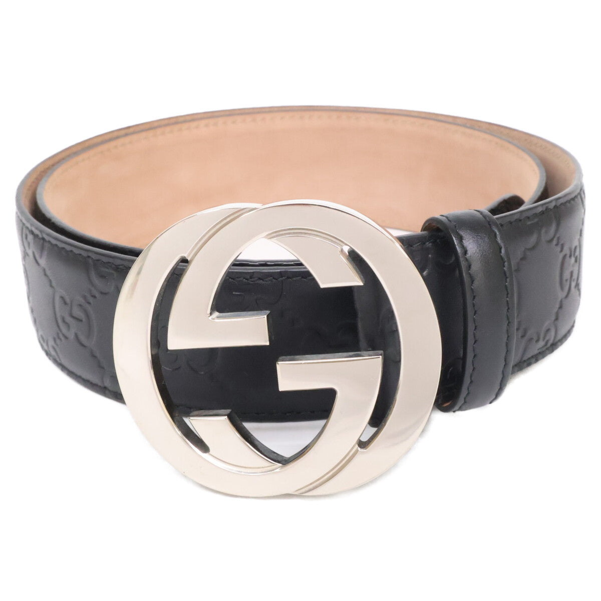 GUCCI グッチ 411924 CWC1N インターロッキングG バックル付 ベルト