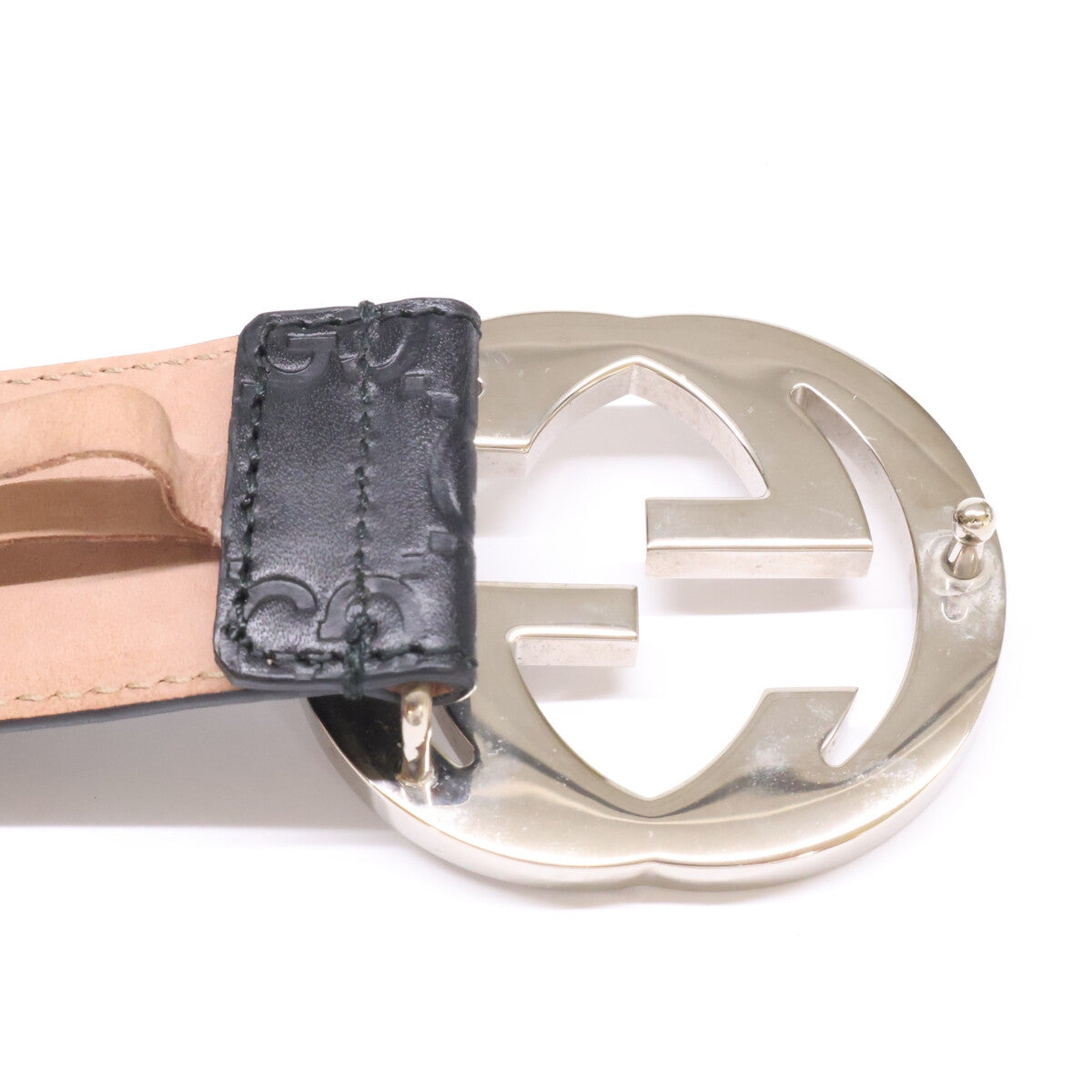 GUCCI グッチ 411924 CWC1N インターロッキングG バックル付 ベルト