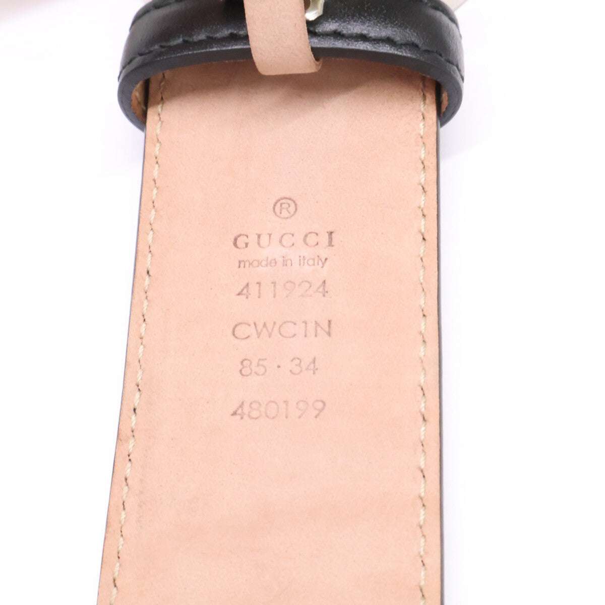 GUCCI グッチ 411924 CWC1N インターロッキングG バックル付 ベルト