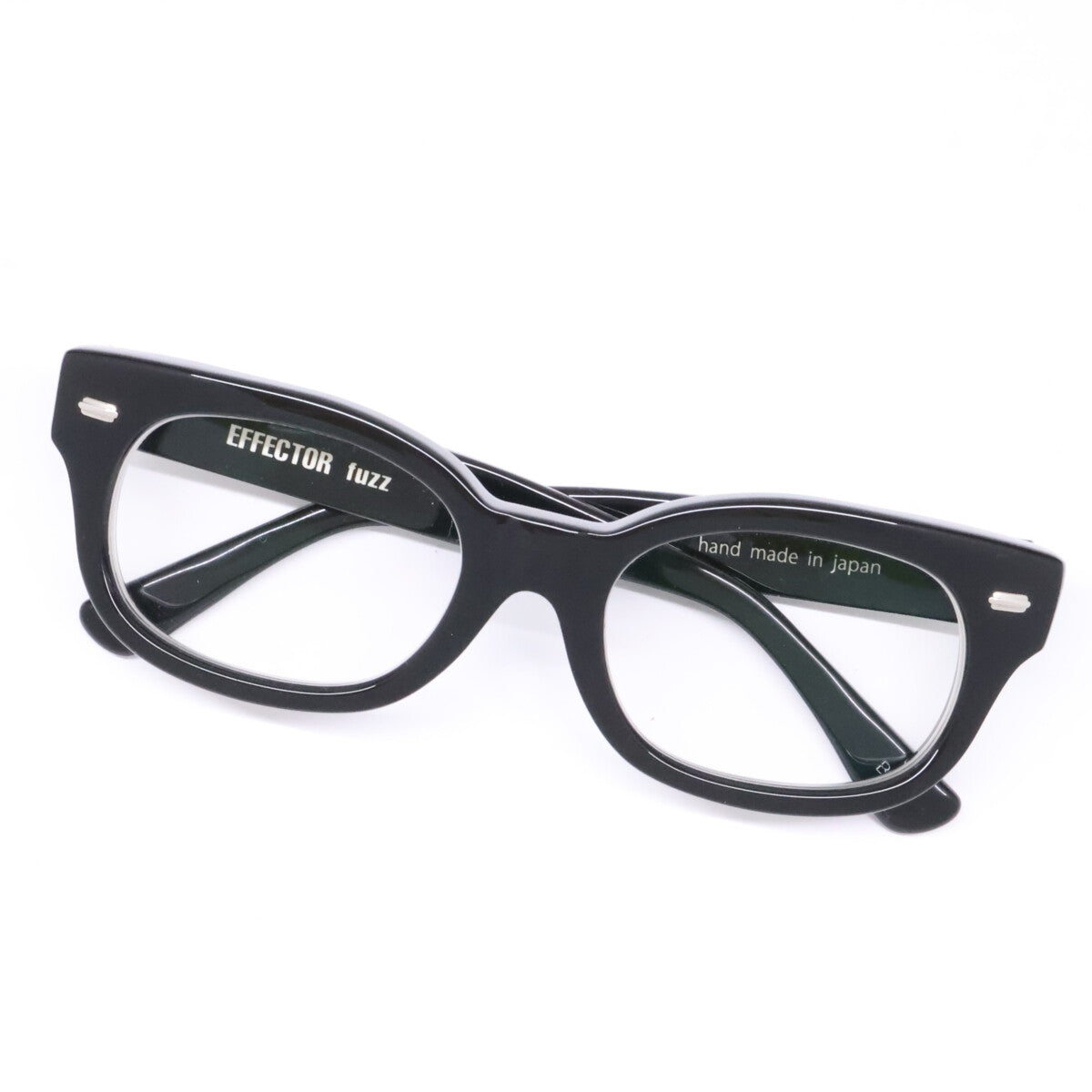 EFFECTOR エフェクター fuzz BK ファズ 度入りレンズ スクエアシェイプ アイウェア 眼鏡