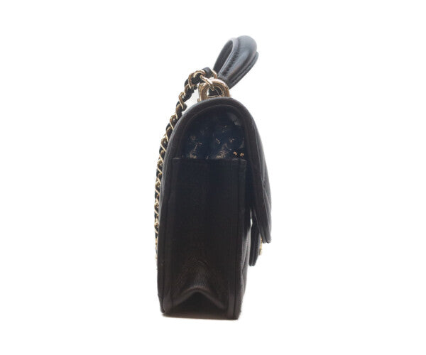 CHANEL シャネル AP3226 黒 ラム ゴールド金具 トップハンドル チェーンクラッチショルダー ショルダーバッグ
