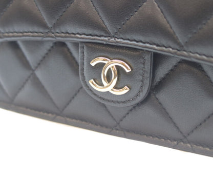 CHANEL シャネル AP3226 黒 ラム ゴールド金具 トップハンドル チェーンクラッチショルダー ショルダーバッグ