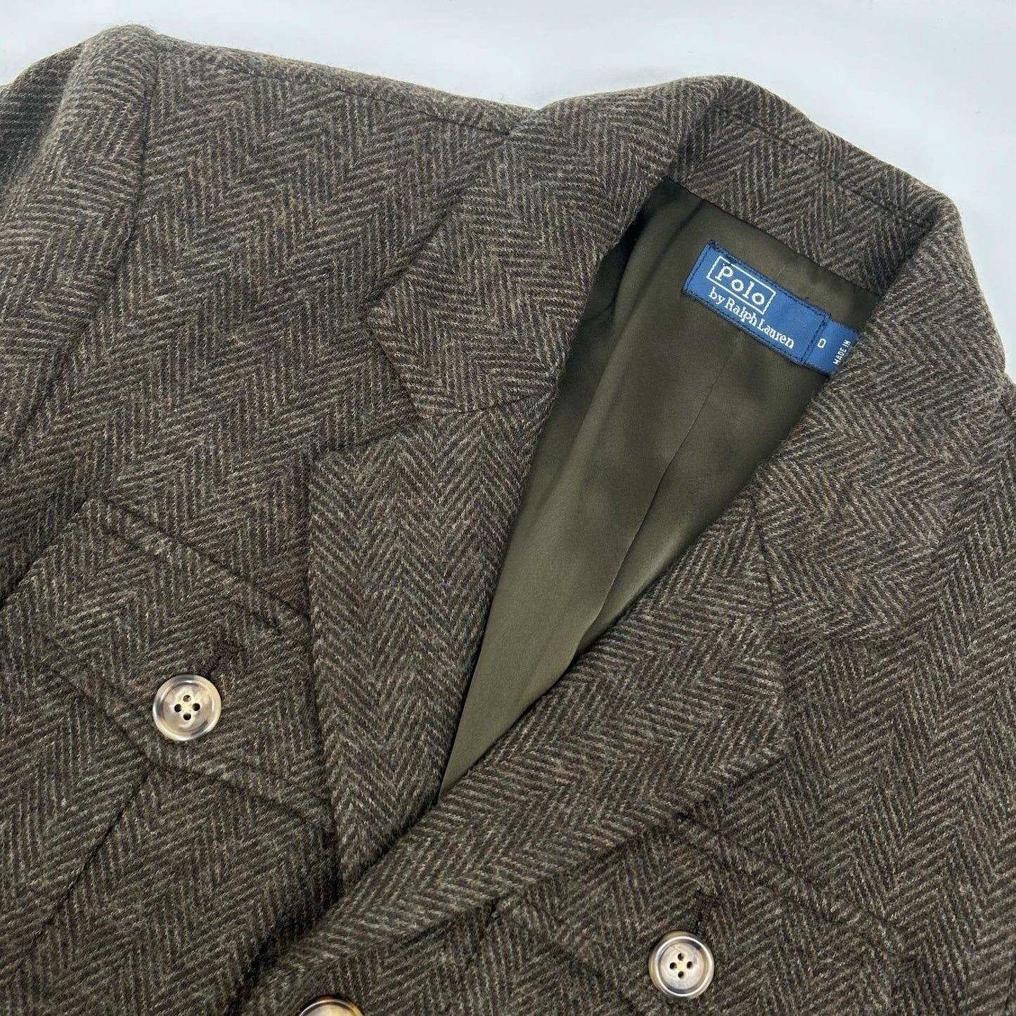 POLO RALPH LAUREN ポロ ラルフローレン ヘリンボーン べルテッドブレザー 211941217001 ジャケット