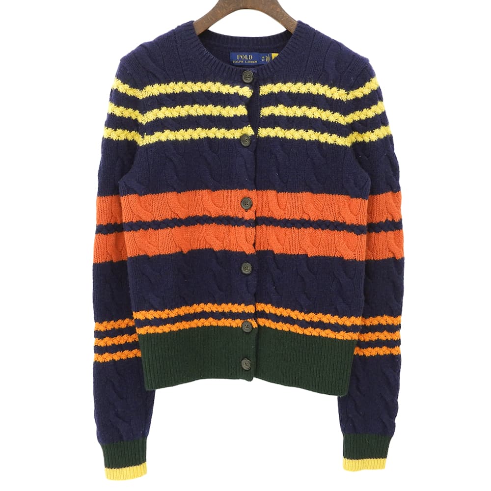 POLObyRalphLauren ポロラルフローレン ウールカシミヤ ケーブルカーディガン トップス レディース マルチカラー XS トップス