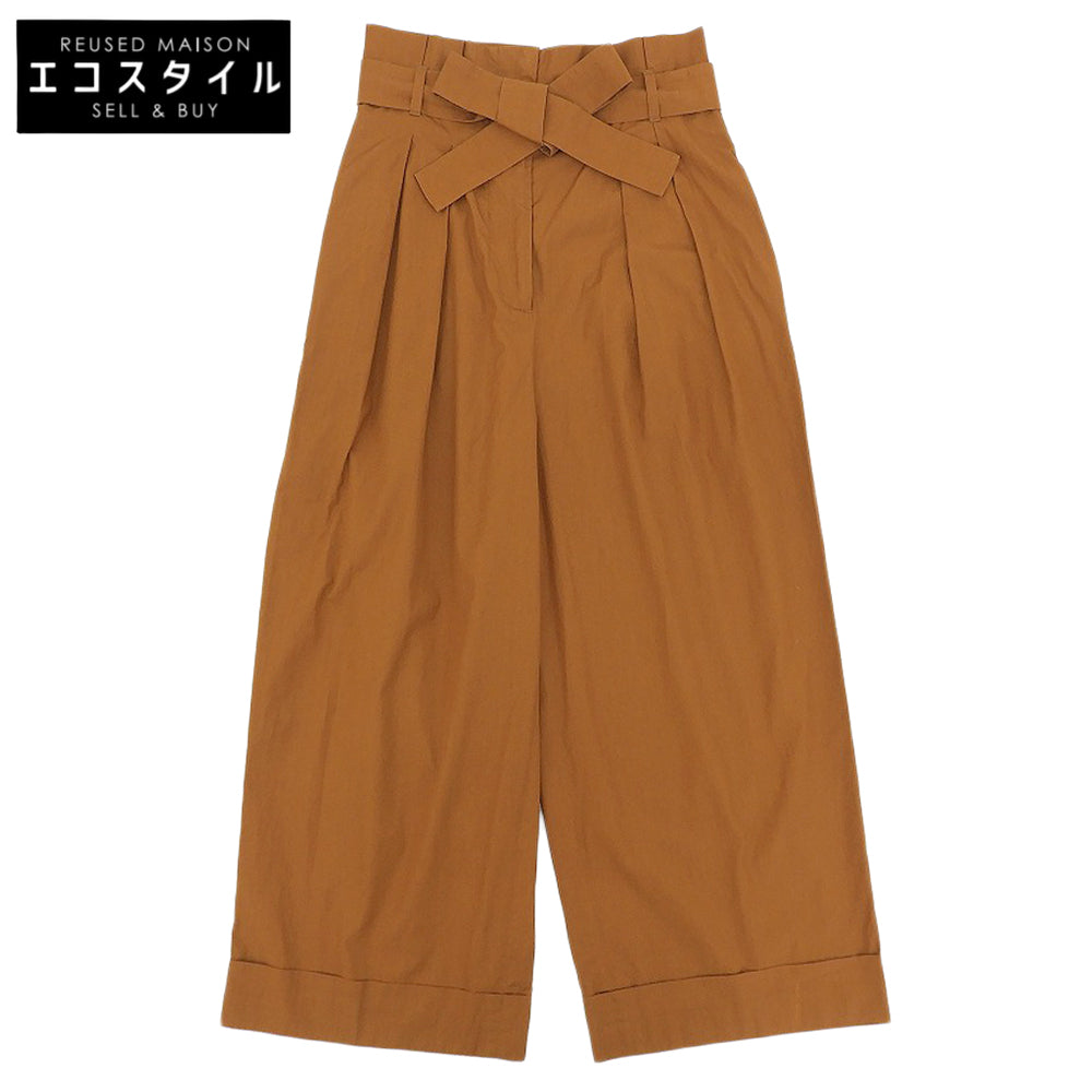 MAXMARA STUDIO マックスマーラスタジオ ベルト付きガウチョパンツ ボトムス レディース ブラウン 36 613101816 ボトムス