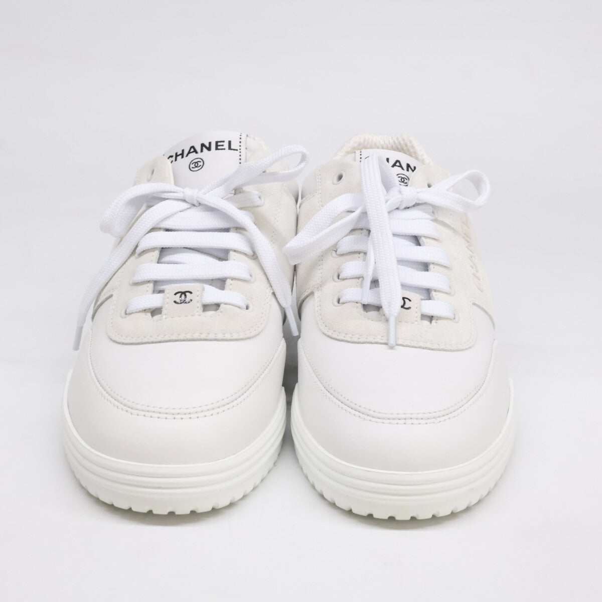 CHANEL シャネル 24年 G45470 ココマーク　　レザー×スエード スニーカー シューズ