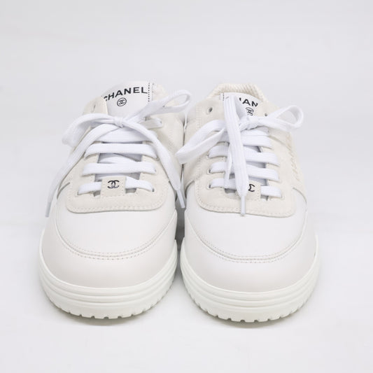 CHANEL シャネル 24年 G45470 ココマーク　　レザー×スエード スニーカー シューズ