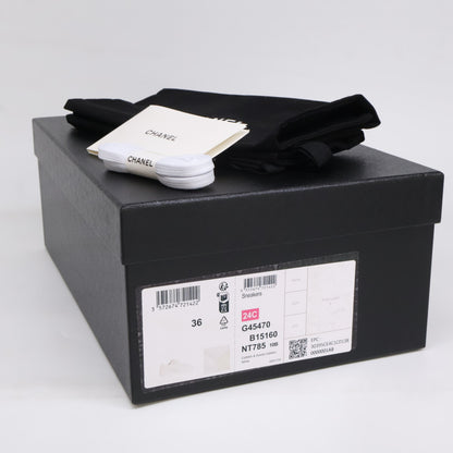 CHANEL シャネル 24年 G45470 ココマーク　　レザー×スエード スニーカー シューズ