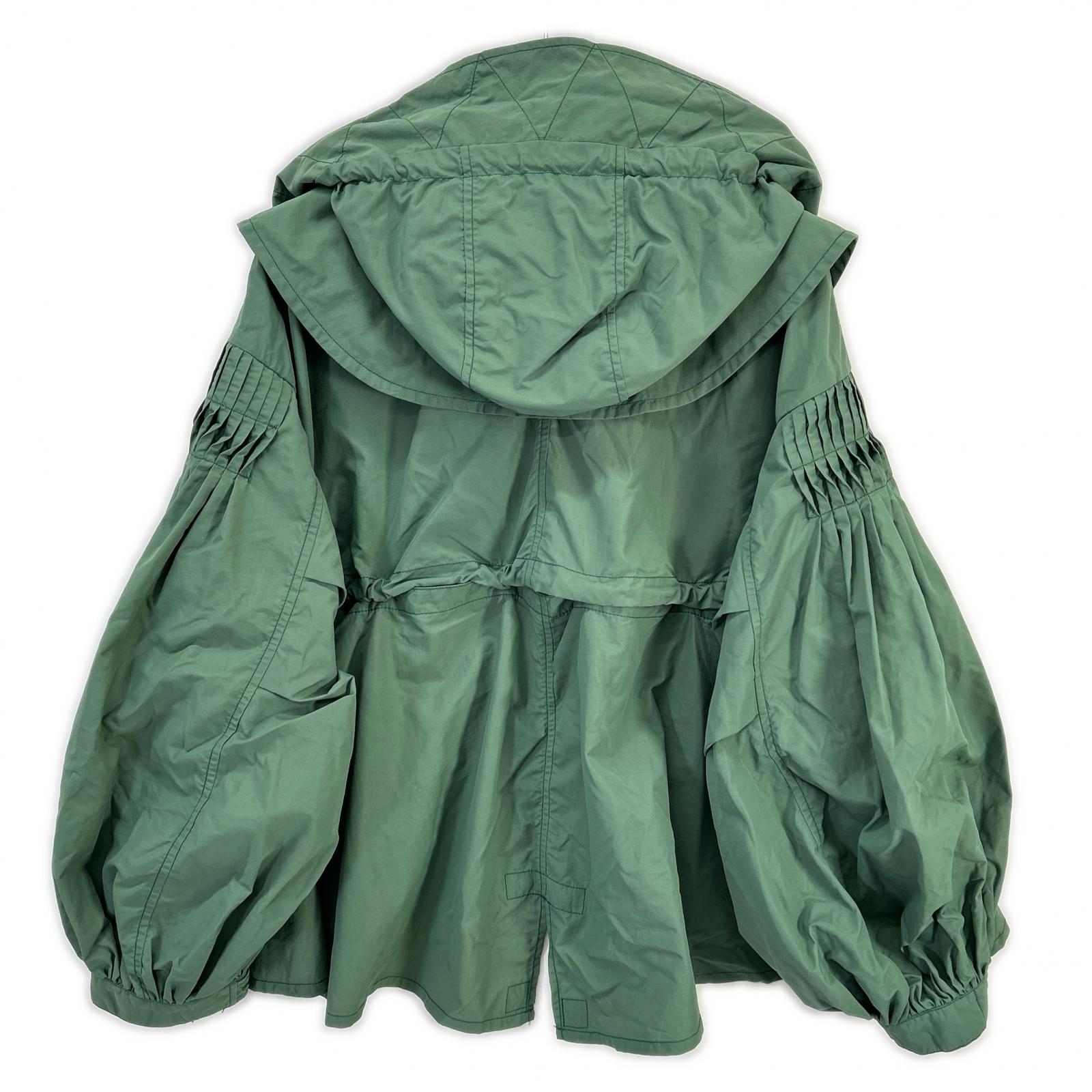 MEGMIURA メグミウラ グリーン 4WAY Pin tuck Nylon Short Mountain Jacket ナイロンショートマウンテンジャケット ジャケット