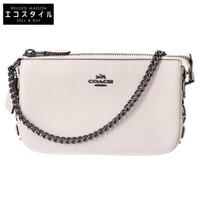 COACH コーチ 59381 ホワイト レザー ハンドバッグ ハンドバッグ