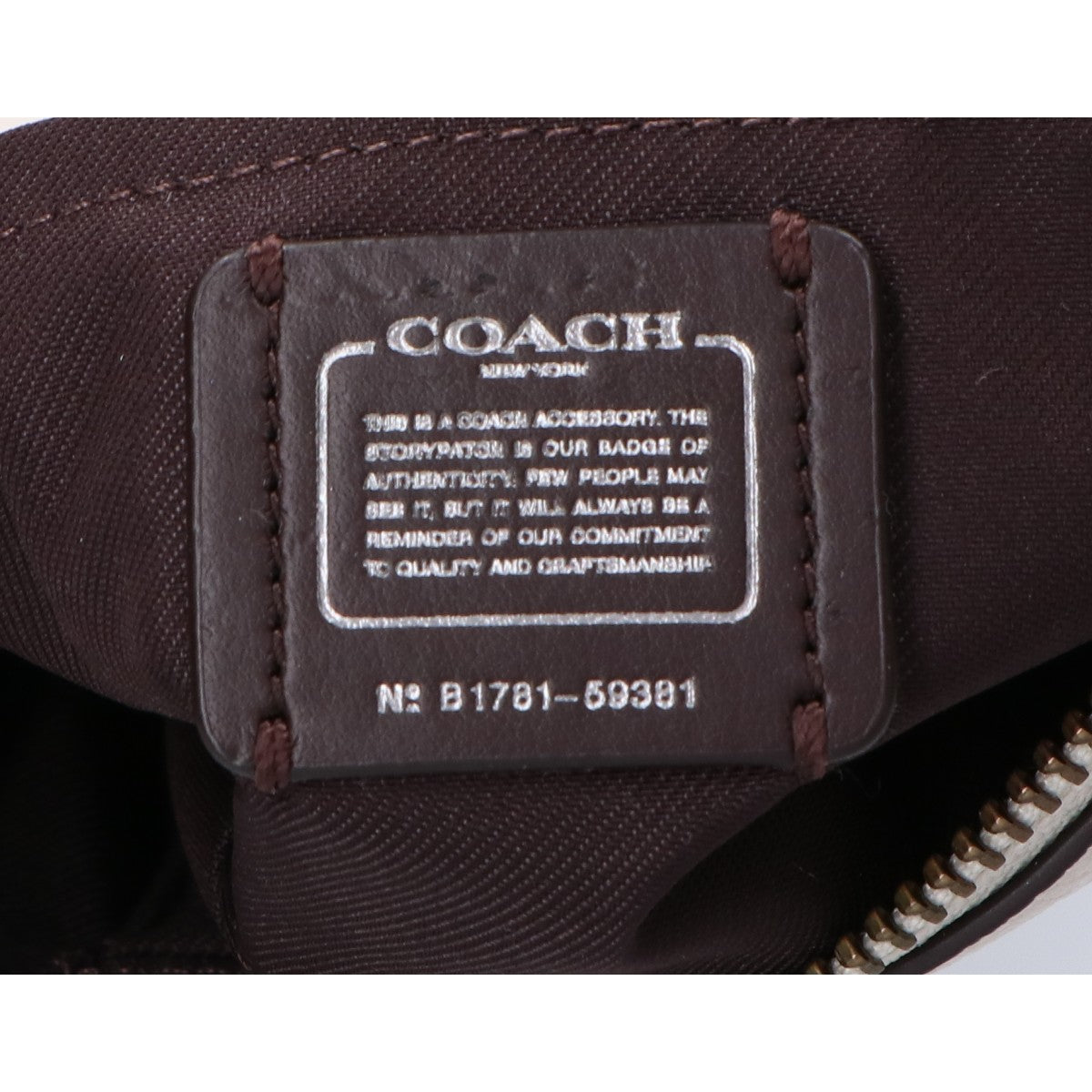 COACH コーチ 59381 ホワイト レザー ハンドバッグ ハンドバッグ