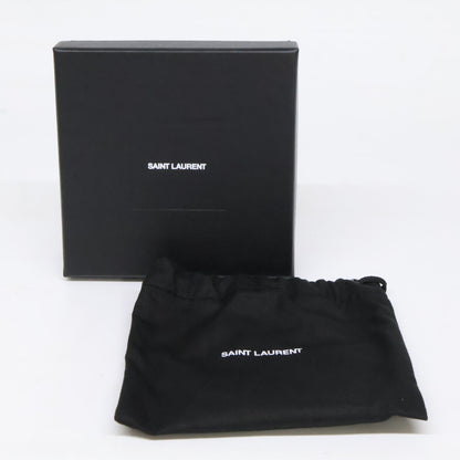 YvesSaintLaurent イヴサンローラン 【美品】オピウム レザー&メタル ダブルラップ ブレスレット