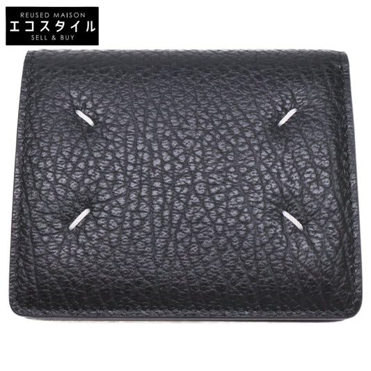 Maison margiela メゾンマルジェラ 【美品】11 S56UI0140 P4455 T8013 4ステッチ 二つ折り ウォレット 二つ折り財布（小銭入れあり）