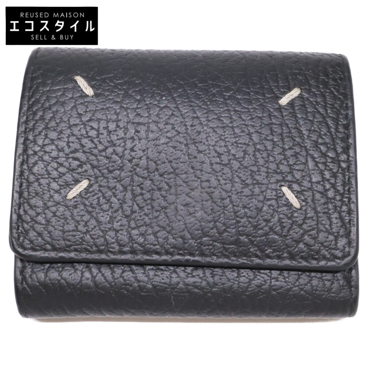Maison margiela メゾンマルジェラ 11 SA3UI0010 P4455 T8013 4ステッチ 三つ折り ウォレット 三つ折り財布（小銭入れあり）