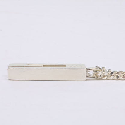 GUCCI グッチ 【美品】Ag925 カットアウト G バー ネックレス