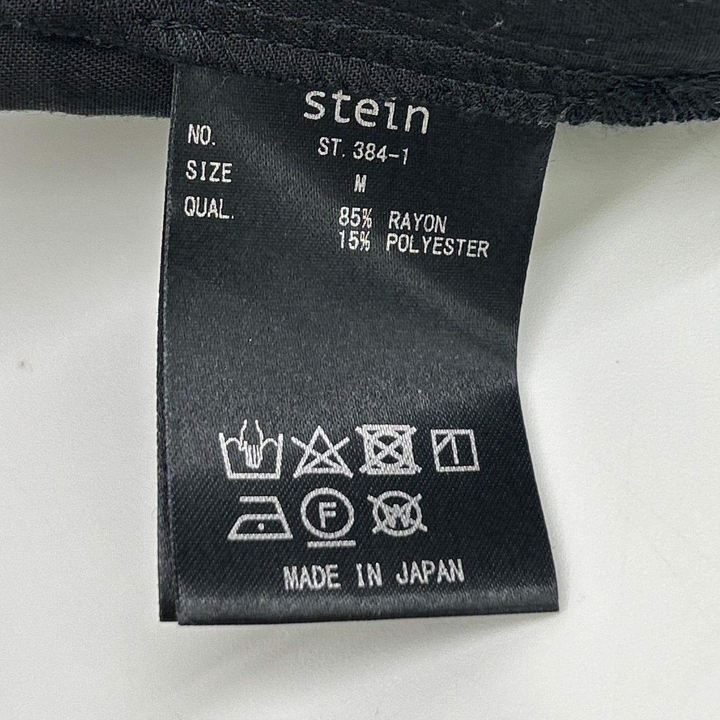 ssstein/stein シュタイン st.384-1 ブラック オーバーサイズ オープンカラーシャツ トップス
