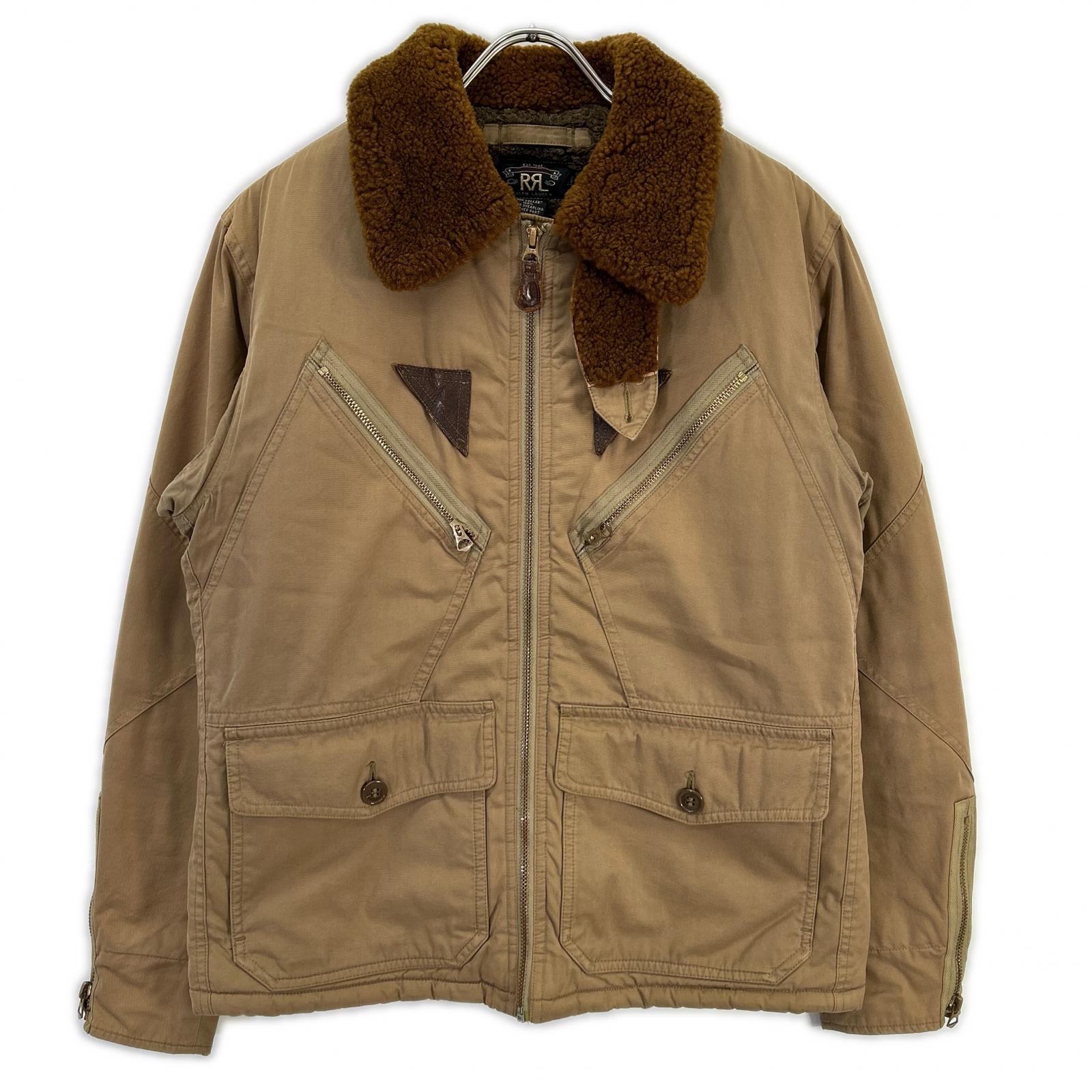 RRL A-2 Marshall Flight Jacket Fleece-Lined Flight Jacket Jacket