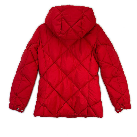 PRADA 2015 290939 red triangle-logo down jacket jacket
