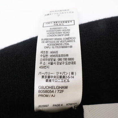 BURBERRY バーバリー 【即決/国内正規】8058054/72F ロゴ カシミヤ/ナイロン ニット帽 帽子