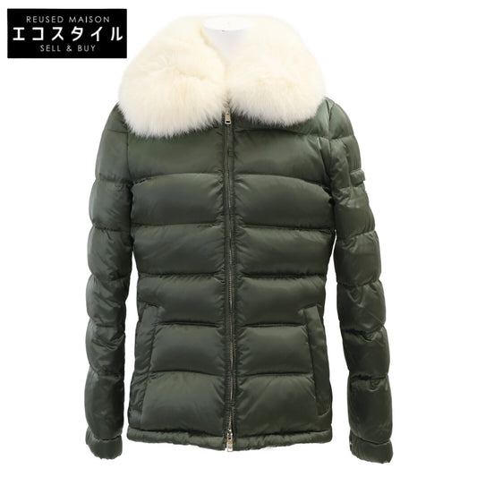 PRADA プラダ 【国内正規】28B061 フォックスファーカラー付 トライアングルプレート ダウンジャケット ジャケット