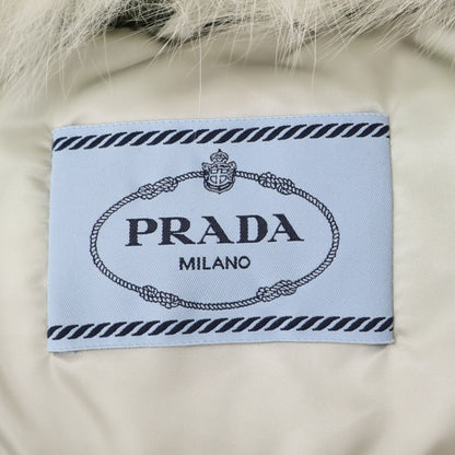 PRADA プラダ 【国内正規】28B061 フォックスファーカラー付 トライアングルプレート ダウンジャケット ジャケット