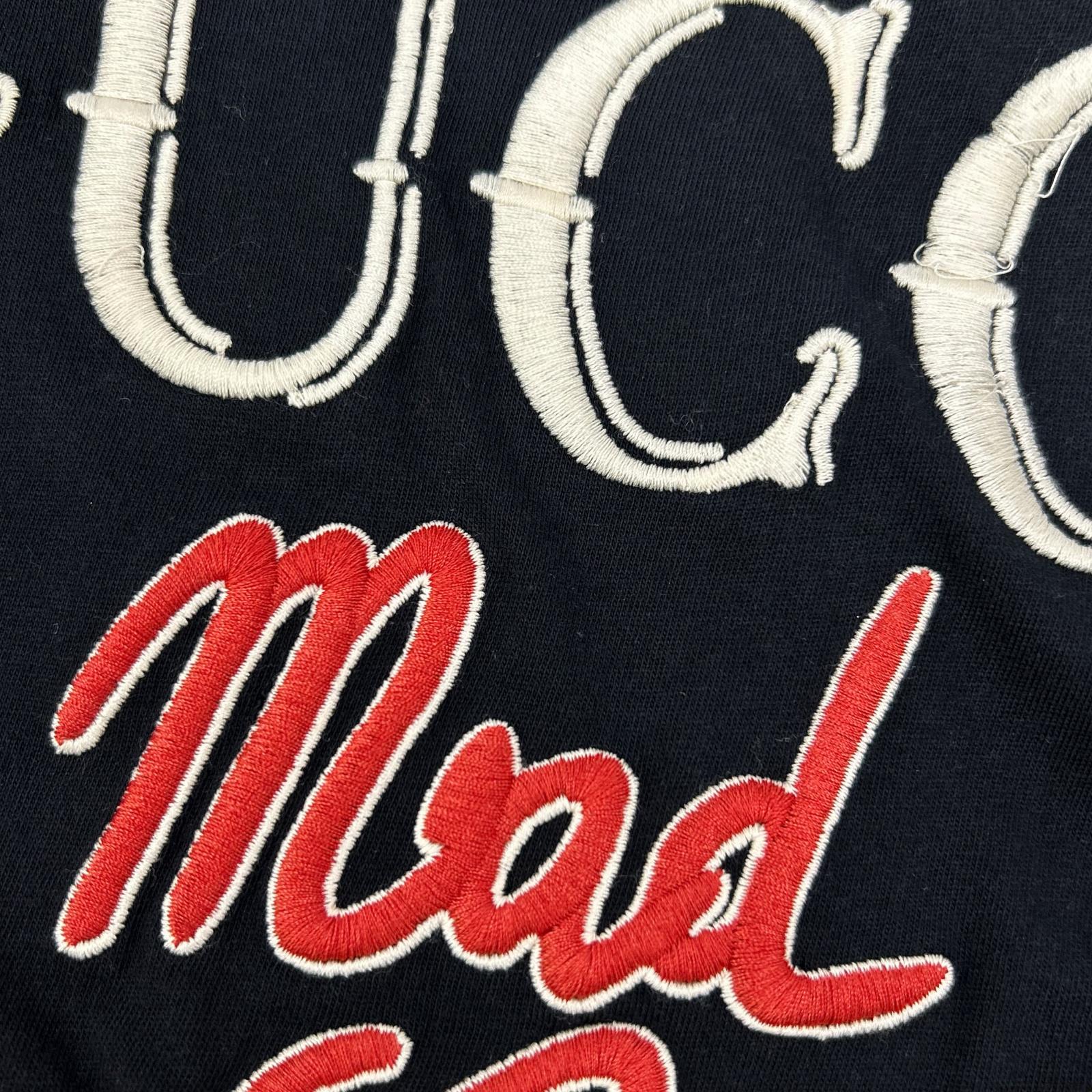 GUCCI グッチ 615044 ブラック Mad Cookies 猫 刺繍 Tシャツ トップス