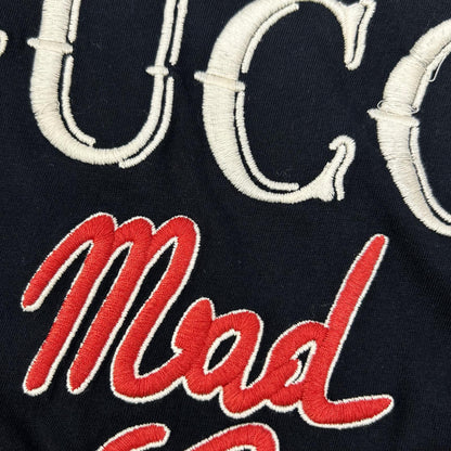 GUCCI グッチ 615044 ブラック Mad Cookies 猫 刺繍 Tシャツ トップス