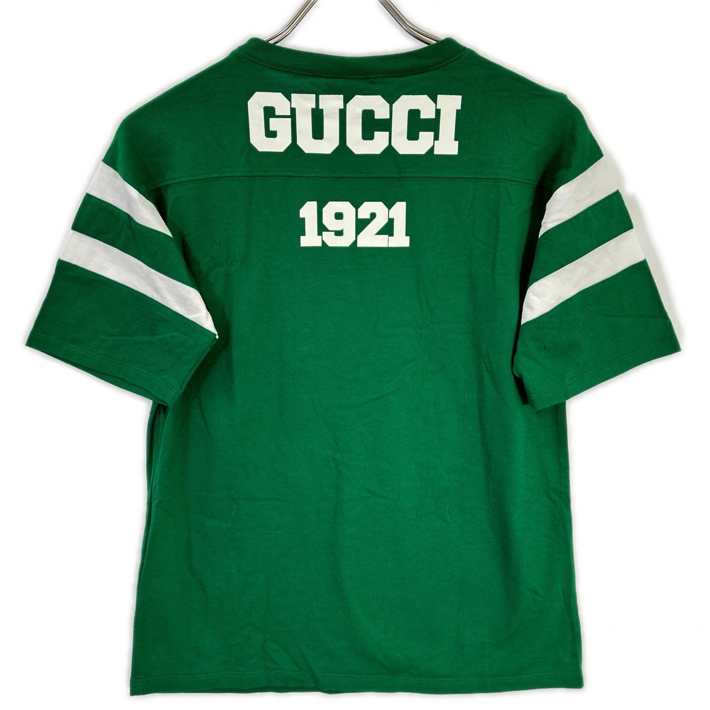 GUCCI グッチ 661143 グリーン 100周年 MUSIC IS MINE ロゴ Tシャツ トップス
