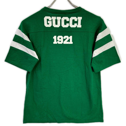 GUCCI グッチ 661143 グリーン 100周年 MUSIC IS MINE ロゴ Tシャツ トップス