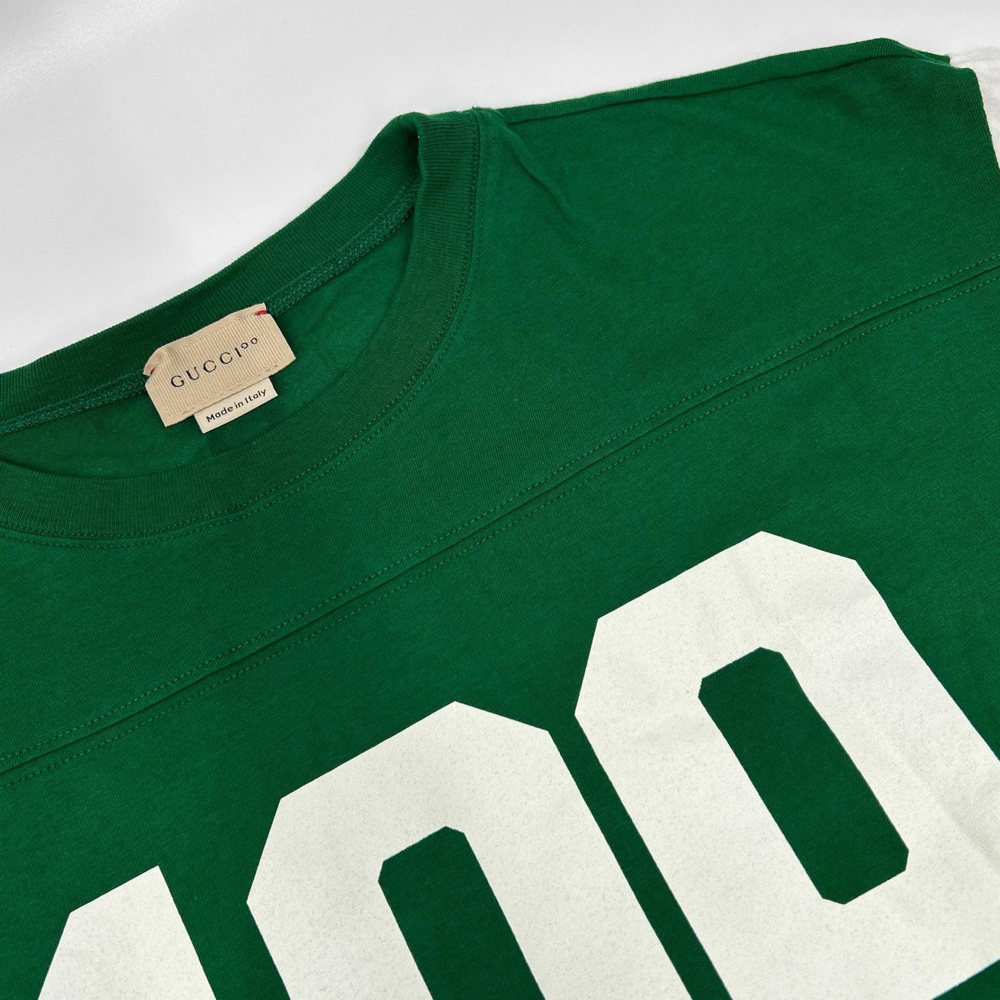 GUCCI グッチ 661143 グリーン 100周年 MUSIC IS MINE ロゴ Tシャツ トップス