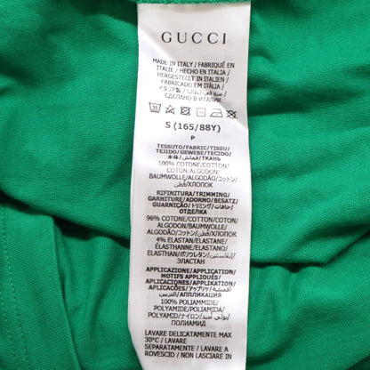 GUCCI グッチ ｘadidas アディダス【国内正規】693636 ロゴプリント Vネック 半袖Tシャツ トップス