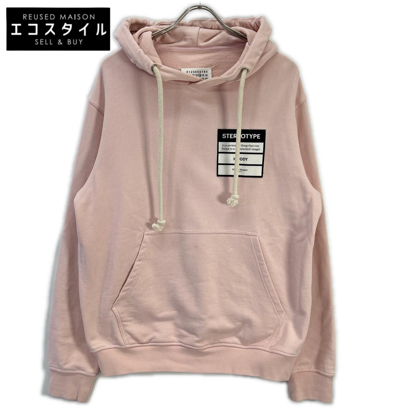 Maison margiela メゾンマルジェラ S50GU0132 19SS ピンク ステレオタイプ パーカー トップス