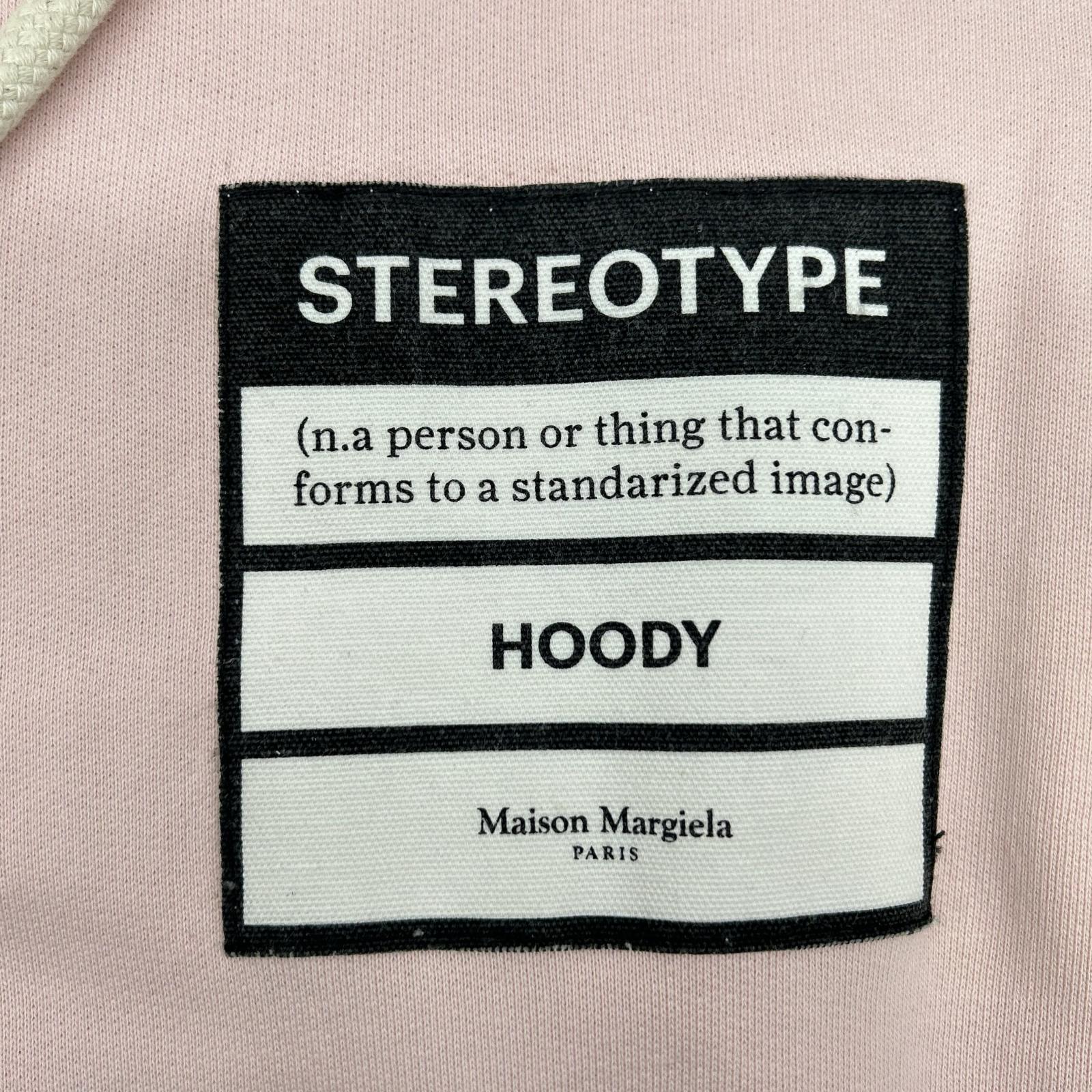 Maison margiela メゾンマルジェラ S50GU0132 19SS ピンク ステレオタイプ パーカー トップス