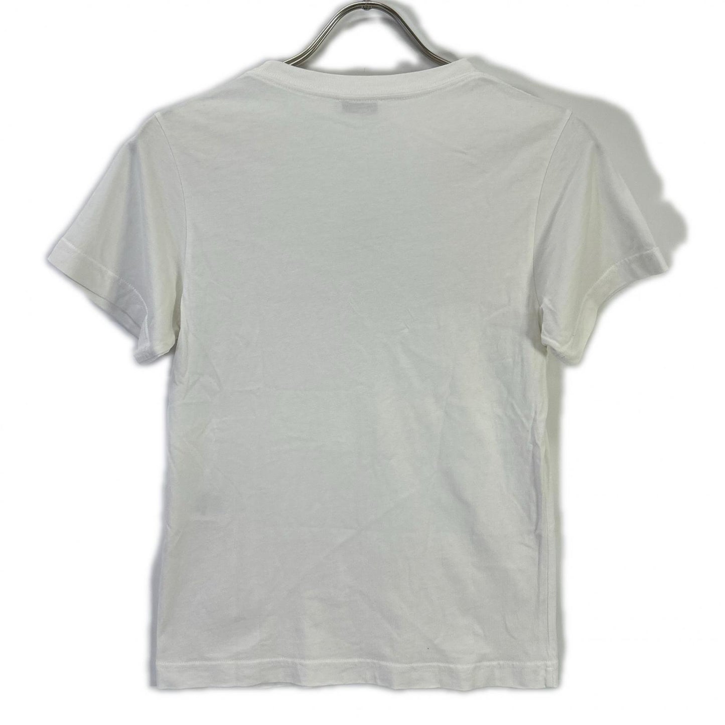 BALENCIAGA バレンシアガ 2018 556110 white logo T-shirt tops