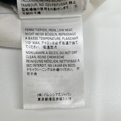 BALENCIAGA バレンシアガ 18年 556110 ホワイト ロゴ Tシャツ トップス