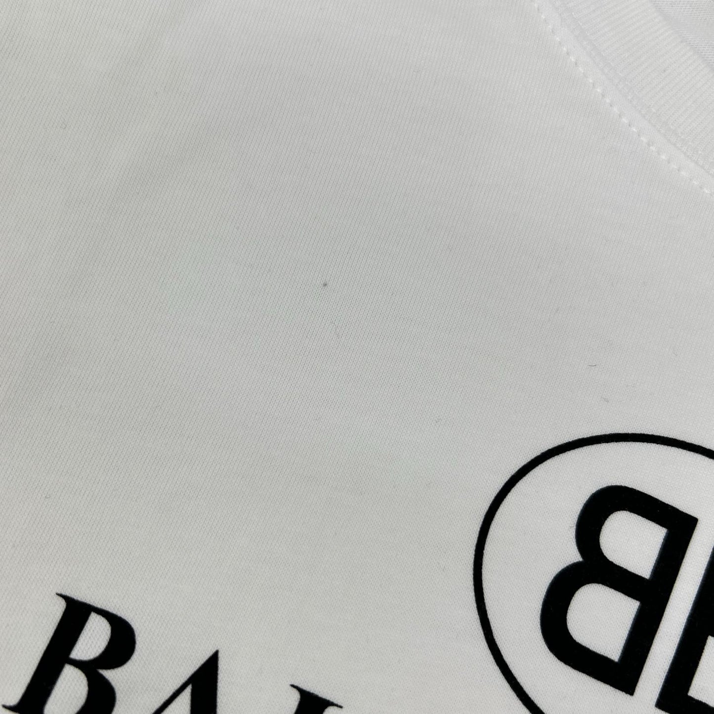 BALENCIAGA バレンシアガ 2018 556110 white logo T-shirt tops