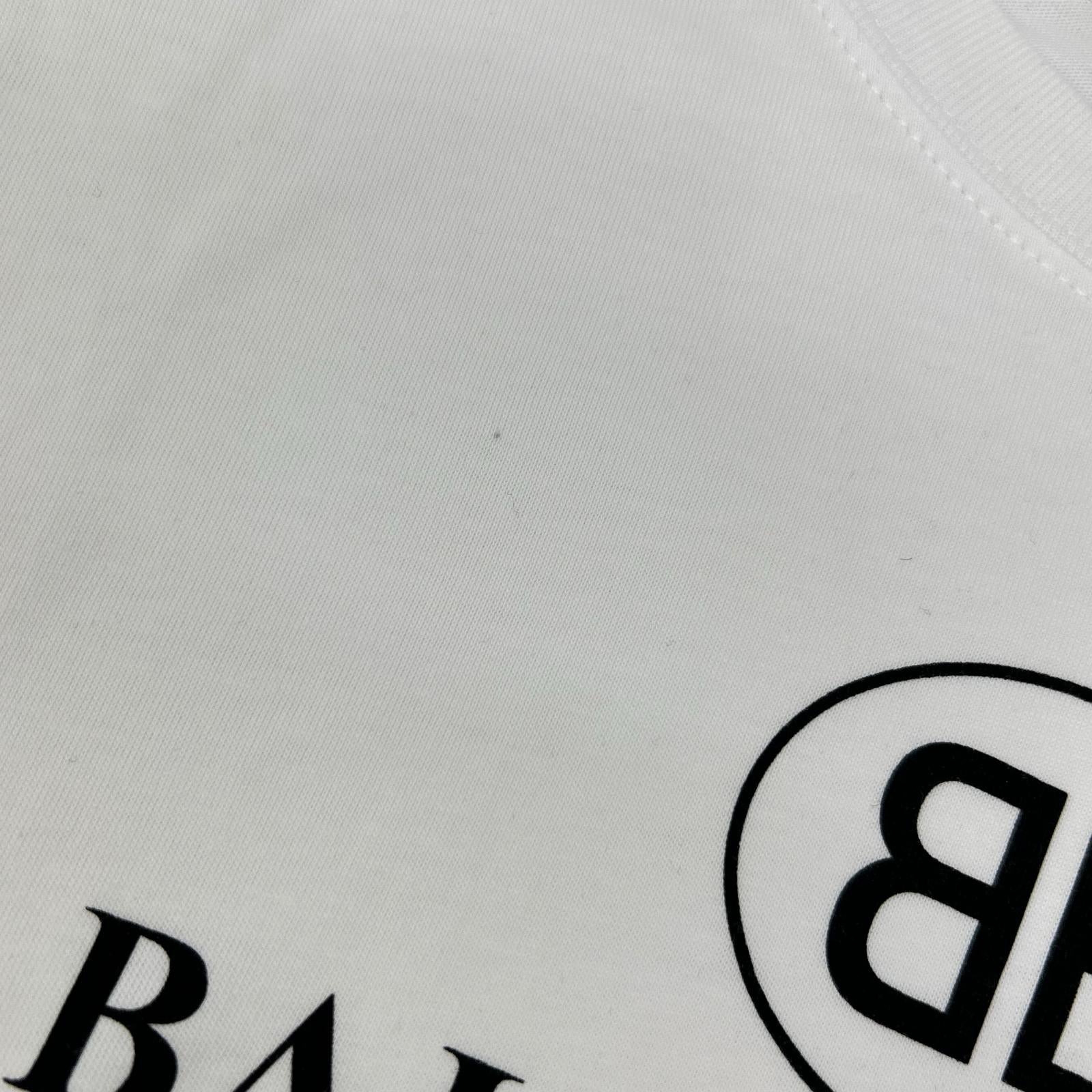 BALENCIAGA バレンシアガ 2018 556110 white logo T-shirt tops