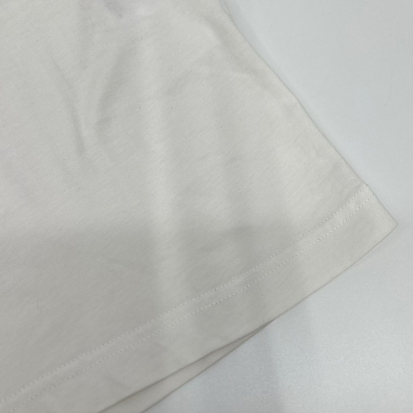 BALENCIAGA バレンシアガ 2018 556110 white logo T-shirt tops
