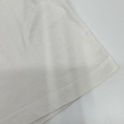 BALENCIAGA バレンシアガ 2018 556110 white logo T-shirt tops