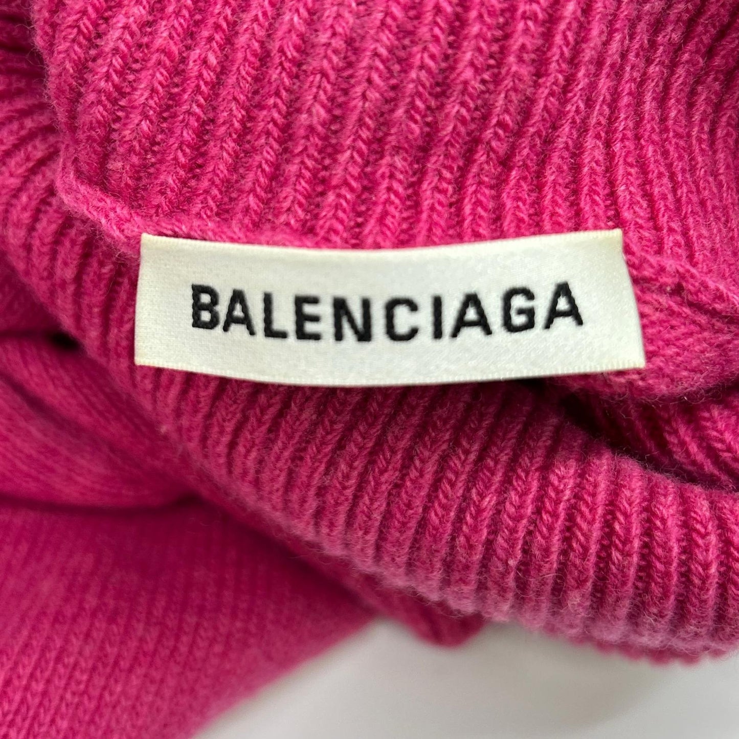 BALENCIAGA バレンシアガ 19年 542618 ピンク カシミヤウール タートルネック セーター トップス
