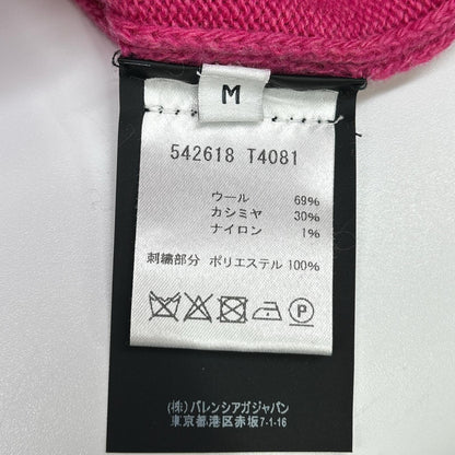 BALENCIAGA バレンシアガ 19年 542618 ピンク カシミヤウール タートルネック セーター トップス